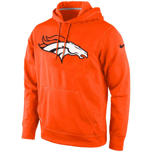 Men Denver Broncos Nike KO Logo Essential Hoodie Orange
